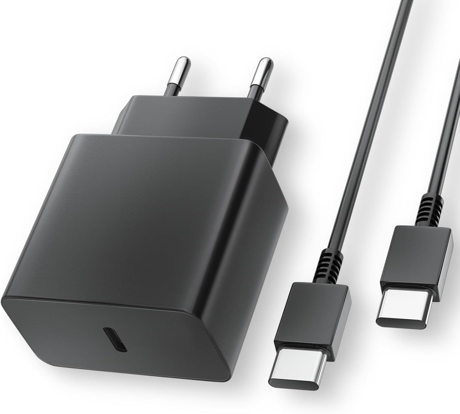 45-w-usb-c-schnellladegerät Mit Usb-c-kabel (2 M) Für Samsung Galaxy S24/s23/s22/s21 Ultra/s20/s20+/note 20/10/9/8/a73/a53/a52/s10/s9