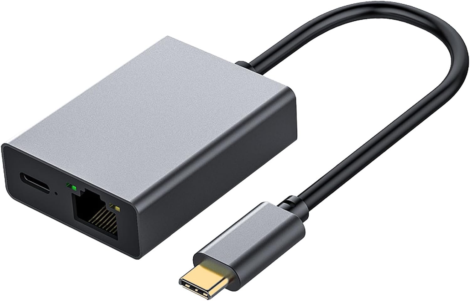 Usb-c-auf-rj45-ethernet-1000-mbit/s-chromecast-ladeadapter (bis Zu 100 W Leistung) Für Chromecast, Iphone, Macbook Air, Macbook Pro Und Windows Mit Ladeanschluss