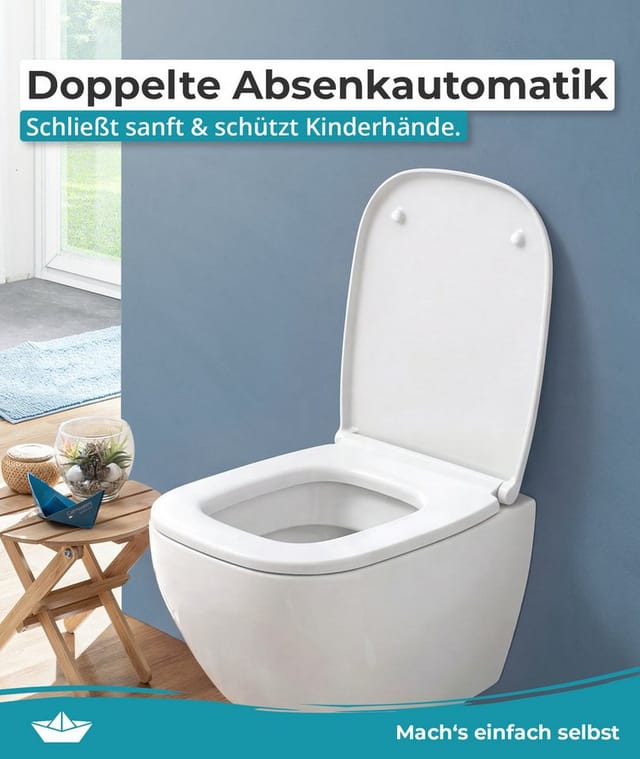 Calmwaters Wc Sitz Für Duravit D-code 220909, D-code Rimless 253509, 257009