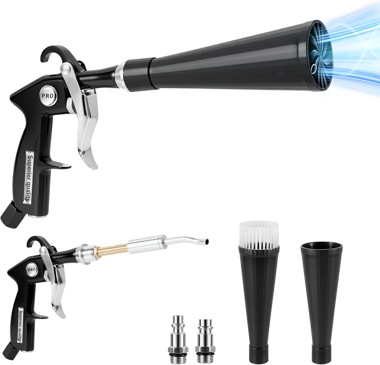 Druckluftpistole Mit Wirbeltechnologie, Professionelle Druckluftpistole Für Die Innen- Und Außenreinigung Von Fahrzeugen, Trocknung Und Reinigung Des Innenraums