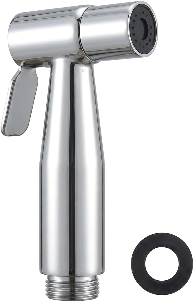 Tragbarer Bidet-sprühkopf Mit Handbrause Bidet-dusche Aus Edelstahl 304, Handbrause Für Reinigung, Pflege Und Hygiene, Einfache Installation, Silber