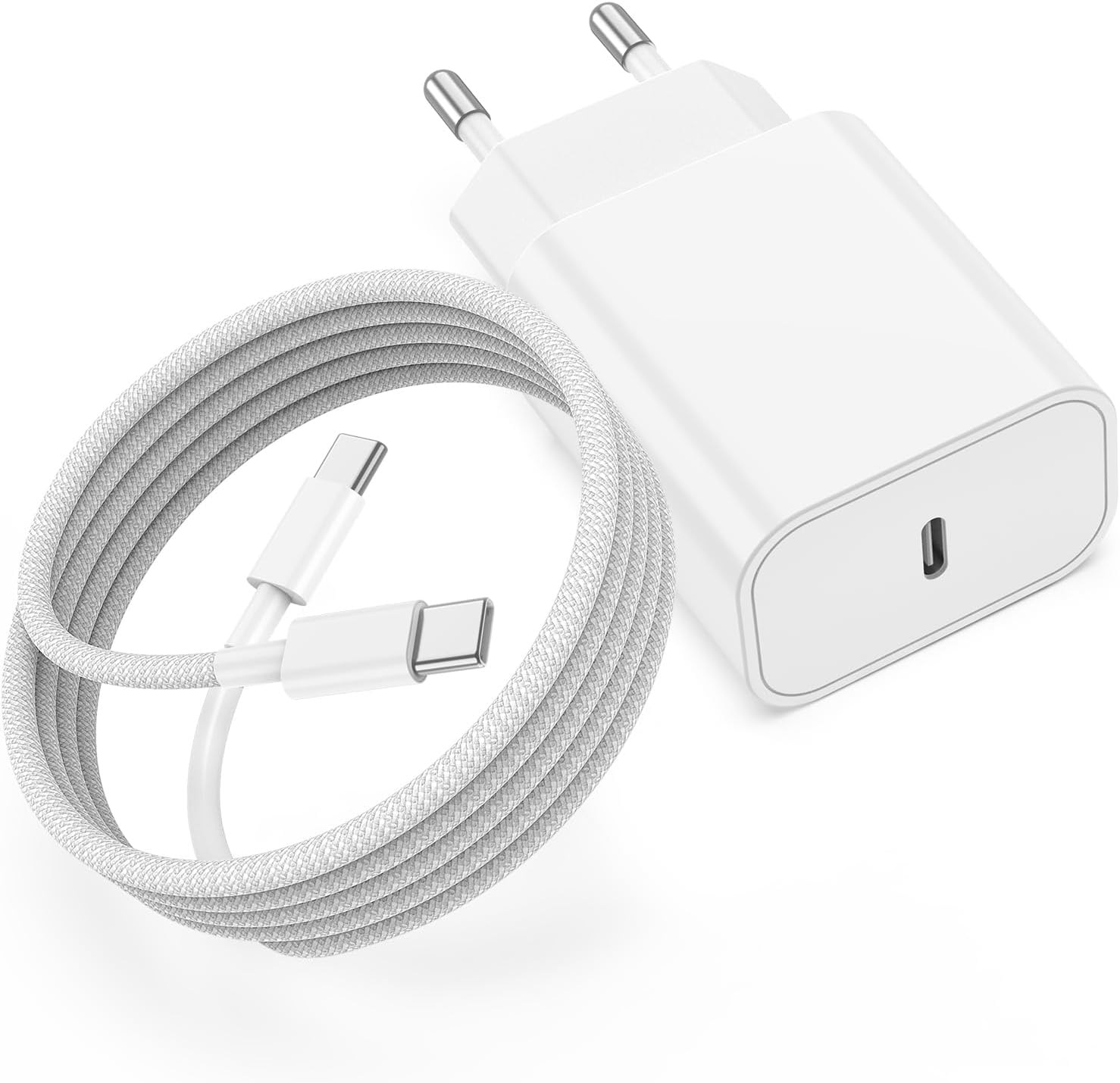 Iphone-ladegerät, 20-w-usb-c-schnellladegerät Mit 2 M Langem Usb-c-auf-usb-c-kabel Für Apple Iphone 17/17 Pro/17 Pro Max/17 Air/16/16 Pro/16 Pro Max/15/15 Plus/15 Pro/15 Pro Max, Ipad, Macbook