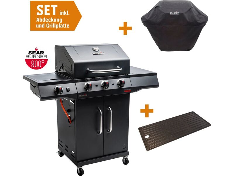 [gebraucht] B-ware Char-broil Gasgrill Performance Power Edition 3 Mit 3 Brennern Grill Bbq Schwarz