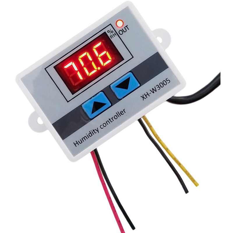 Digitalanzeige Feuchtigkeitsregler Feuchtigkeitskontrollinstrument Feuchtigkeitskontrollschalter Befeuchtung Entfeuchtung Konstante Feuchtigkeitskontrolle, 220 V – 220 V