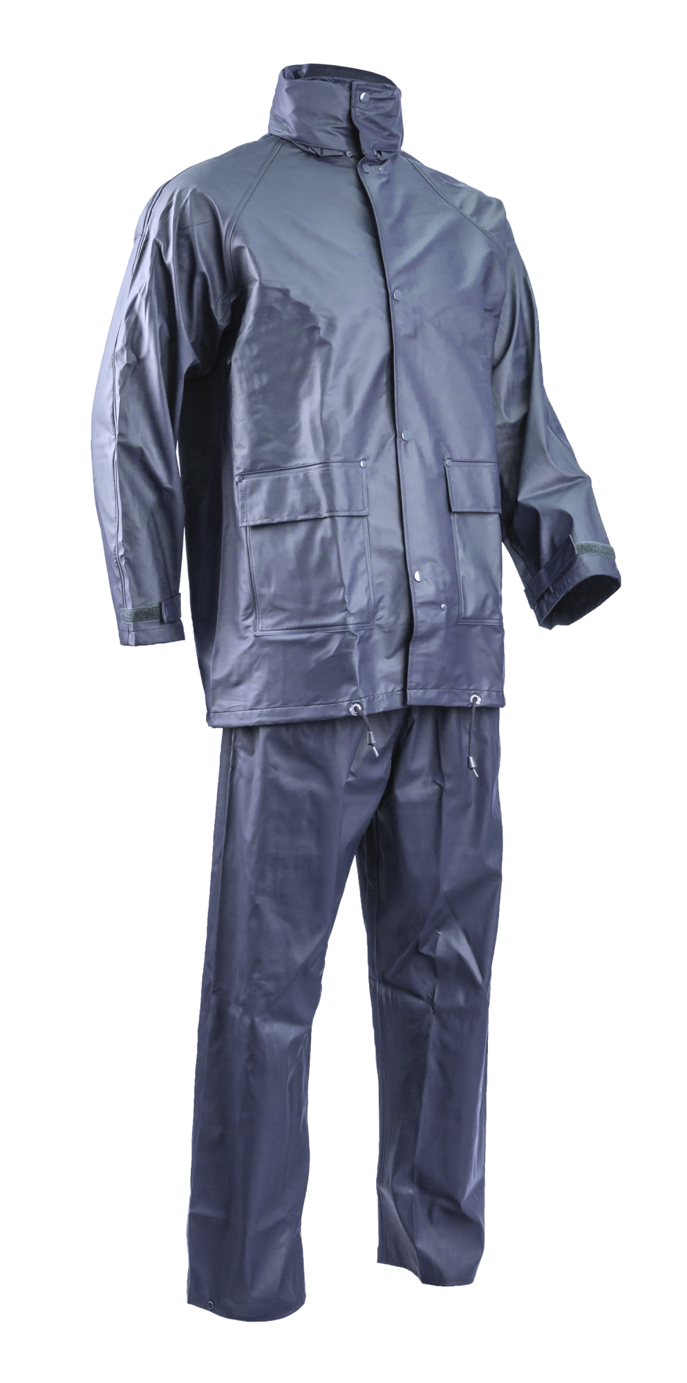 Arbeits-regenbekleidung Set Aus Pu/pvc - Dunkelblau Xl - 50/52