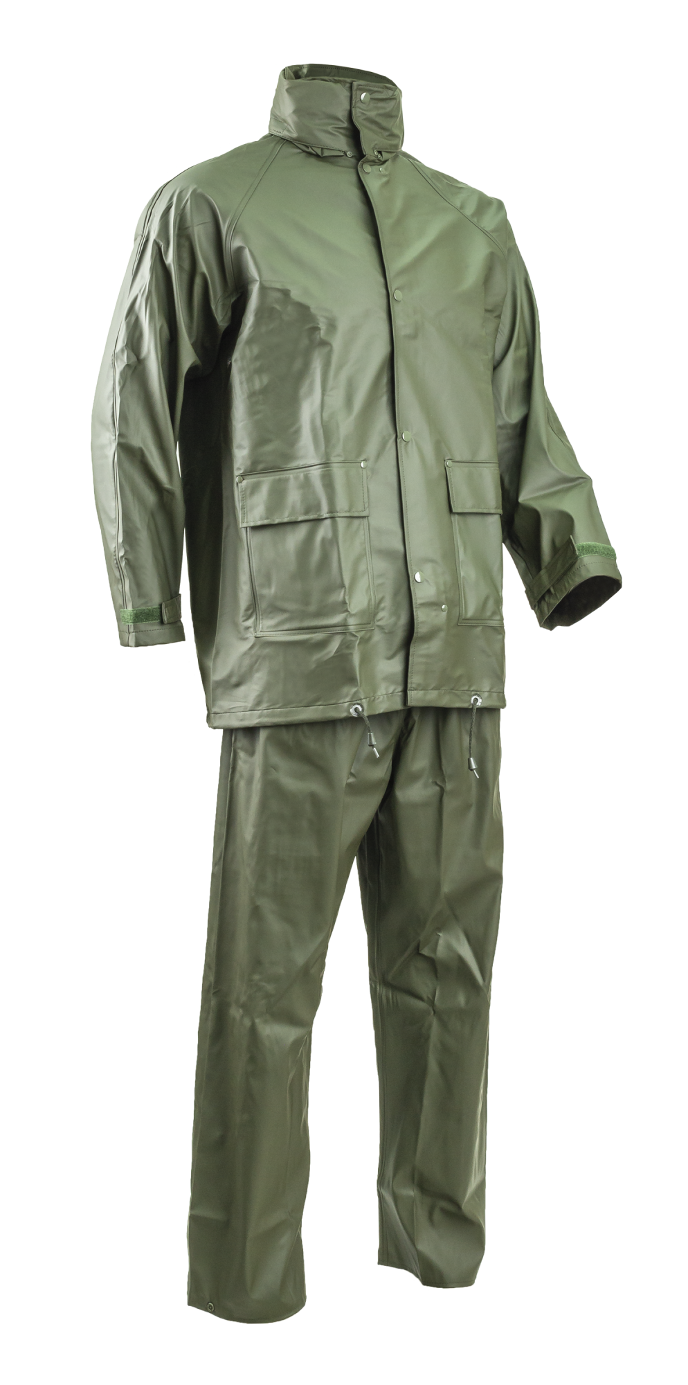 Satz Aus 10 - Arbeitsschutz-regenbekleidung Set Aus Pu - Grün Xl - 50/52