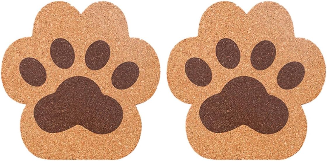 Untersetzer In Katzenpfotenform, 2 Stück, Aus Holz, Hitzebeständig, Tischschutz, Einzugsgeschenk