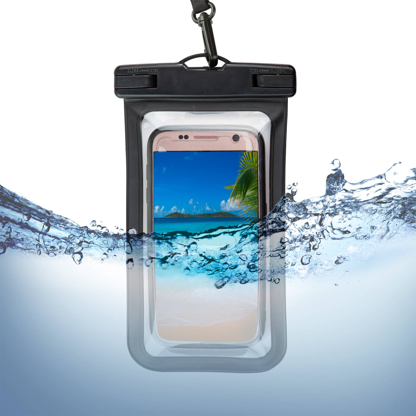 Handyhülle Schutzhülle Beutel Hülle Schutz Tasche Handy Wasserdicht 7,5x15,5cm