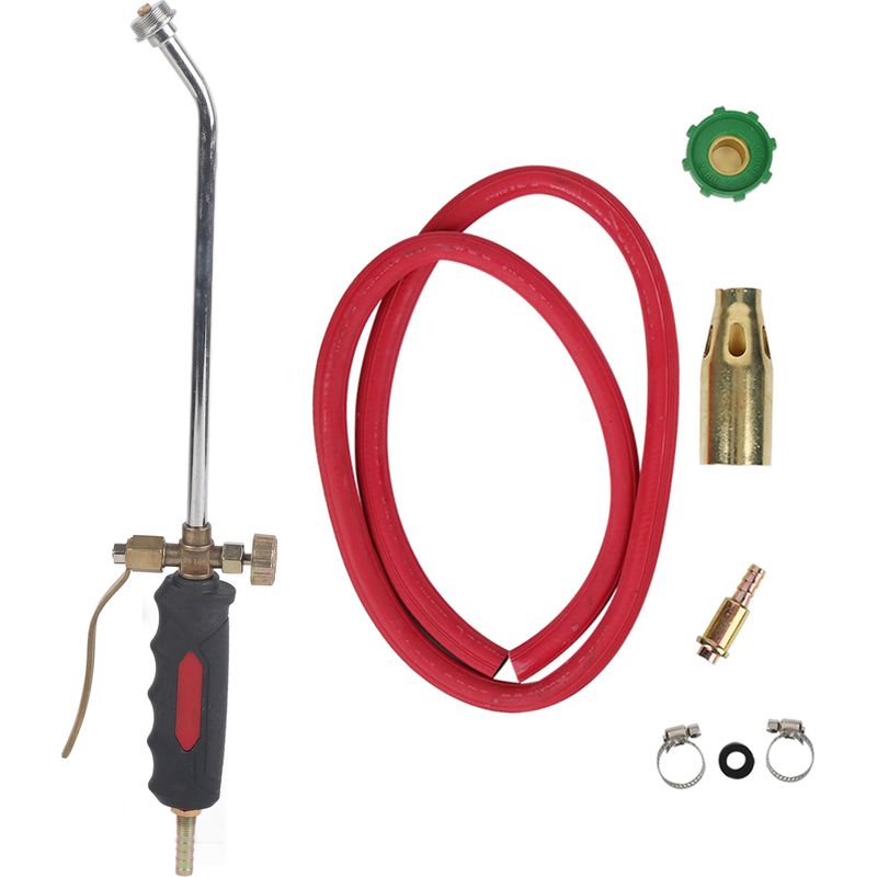 Ejoyous Lötbrenner, Unkrautbrenner-gasbrenner Für Dachdecker, Zündwerkzeug, Flammenwerfer, Feuerstarter-set Mit Doppelschalter, Einstellbarer Flamme