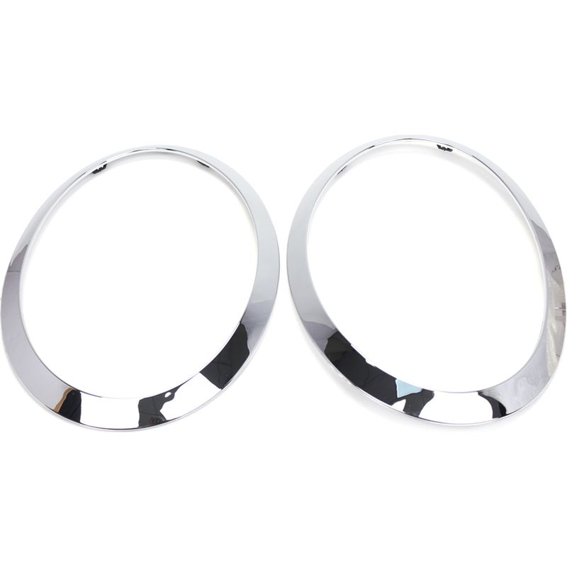 Zoternen – Ersatz-scheinwerferzierring (2 Stück) – Für Bmw Mini Cooper F55/f56/f57 2014–2021 – Abs-material – Farbe: Silber – 51712355798