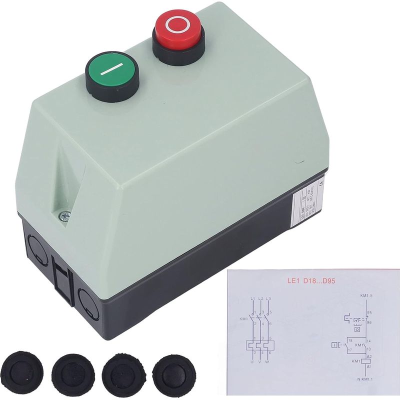 Zoternen – Wasserdichter Magnetischer Elektromotorstarter Ip55 – Einphasig 220–230 V – Überlastschutz – Robustes Abs-material