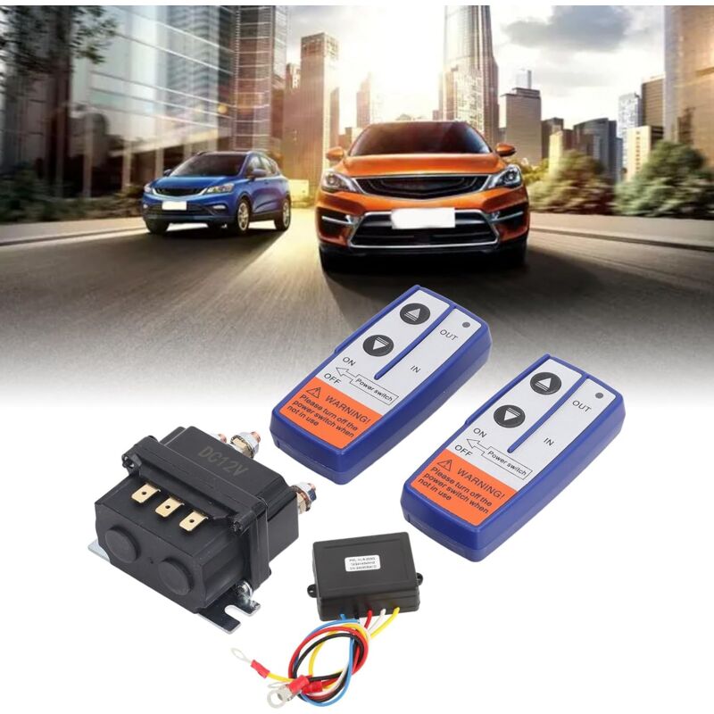 Lauwexe – 12v 250a Seilwinden-relais-kit – Integrierte Fernbedienung – Wasserdicht Und Geringer Stromverbrauch – Kompatibel Mit Atvs Und Geländefahrzeugen