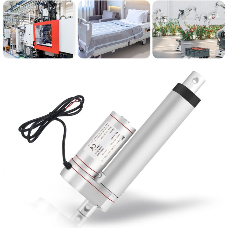 Lauwexe – 1500 N 12 V Linearantriebsmotor – Geschwindigkeit 5,7 Mm/s – Hub 50 Mm – Schutzart Ip54 Für Den Außeneinsatz