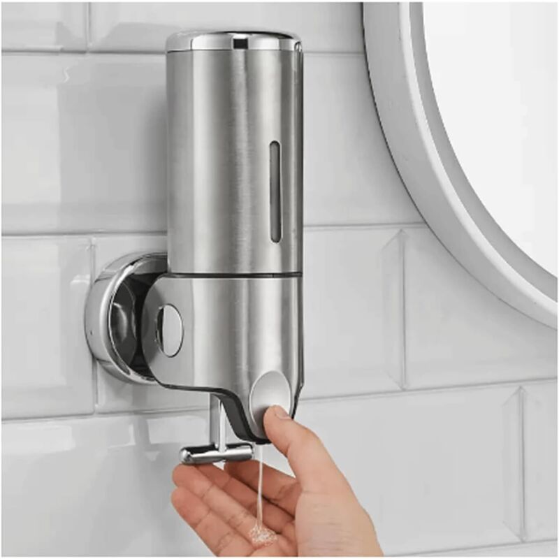Wandmontierter Seifenspender, Manueller Flüssigseifenspender Für Küche, Hotel, Friseursalon, Badezimmer, Einkaufszentrum Geeignet Für Shampoo, Duschgel, Spülmittel