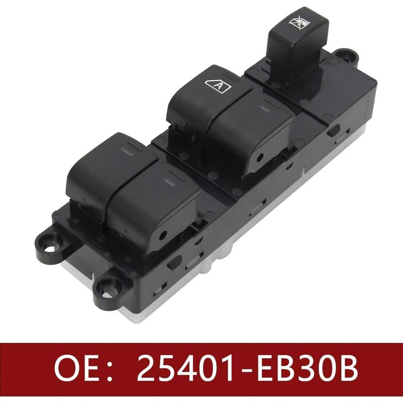 Zoternen Fensterheberschalter Für Nissan Qashqai J10, Navara D40, Pathfinder, Elektrischer Hauptfensterheberschalter Für Die Vordertür, 2005–2016, Teilenummer 25401-eb30b