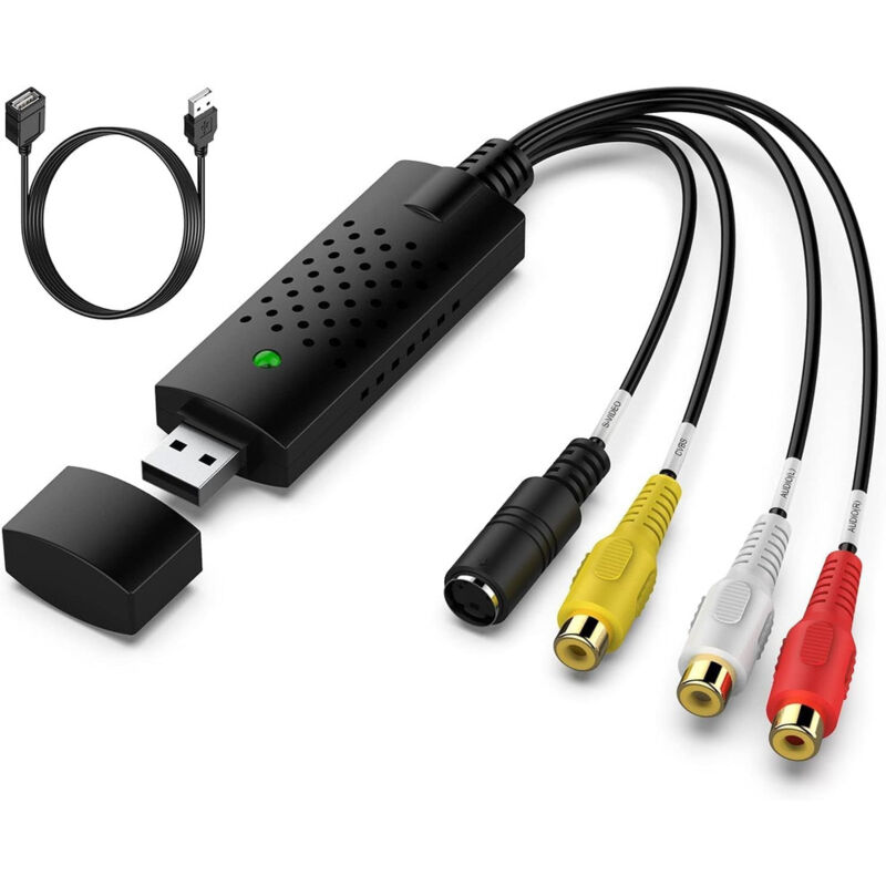 Usb 2.0-konverter Für Analoges Video – Vhs, Dvd-digitalisierung – Plug & Play – Ntsc- Und Pal-formate – Kein Externes Netzteil Erforderlich