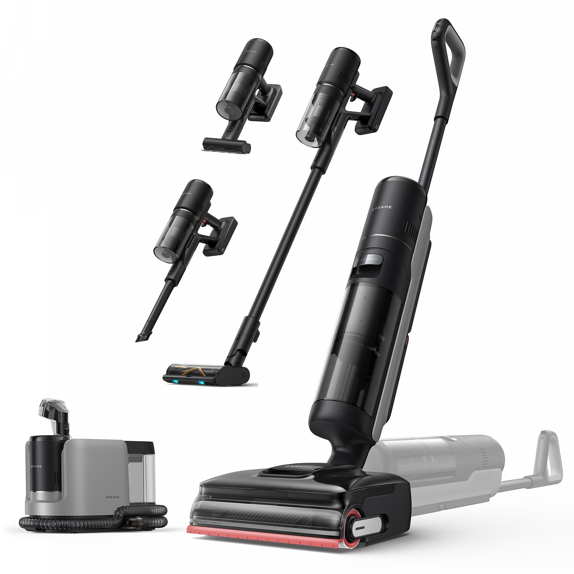 [generalüberholtes Produkt] Dreame H15 Mix Nass Und Trockensauger 23kpa Saugkraft,, 7-in-1, Ki-roboterarm, Kantenreinigung, Verhedderungsfrei, 100 °c Burstenrein, 5 Min. 90 °c Trocknung, Flach, 70–79