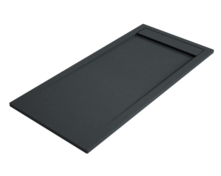Duschwanne Ambar 80x170 Cm Graphit Gitter Graphit