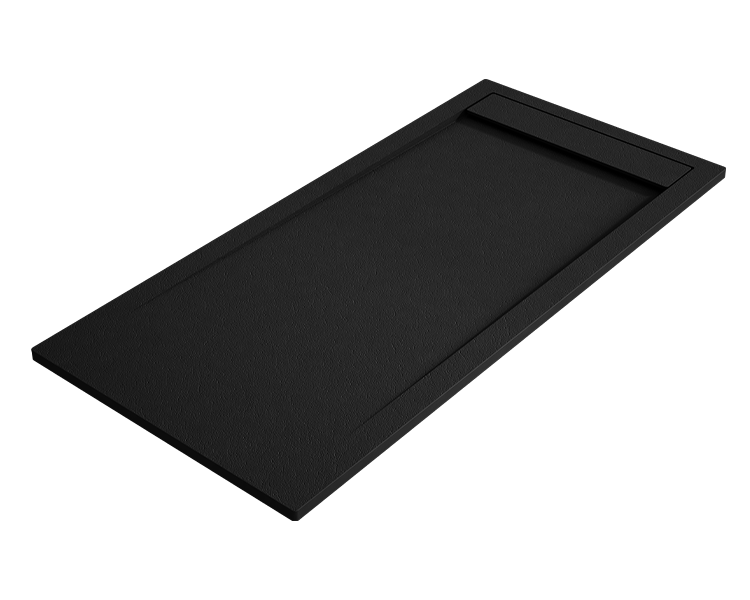 Duschwanne Ambar 70x150 Cm Schwarz Gitter Schwarz