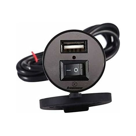 12-v-netzstecker-ladegerät, Usb-stecker-handyladegerät Mit Schalter, 1,5 A Usb Für Motorrad Und Fahrzeug