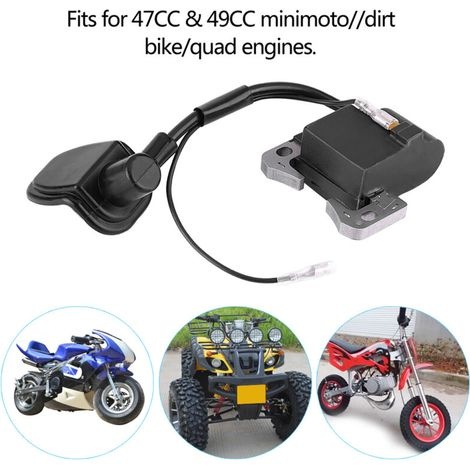 Zündspule Für 2-takt-motoren (47 Cm³/49 Cm³) – Hohe Leistung Für Minibikes, Dirtbikes, Roller Und Quads – Schnelle Zündung Und Geringer Kraftstoffverbrauch