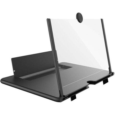 Multifunktionale Lupe Für Handybildschirme, 10 Zoll, Schwarz