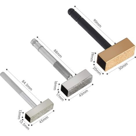 Set Aus 3 Schleifscheibenrichtwerkzeugen, Abrichtwerkzeug Und Diamantschleifscheibe