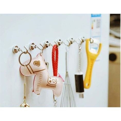 20er-pack Magnethacken, 1,5 Kg + Stärkerer Magnet Mit Kühlschrankhaken, Robuster Kreuzfahrthaken Für Die Decke, Magnetischer Haken