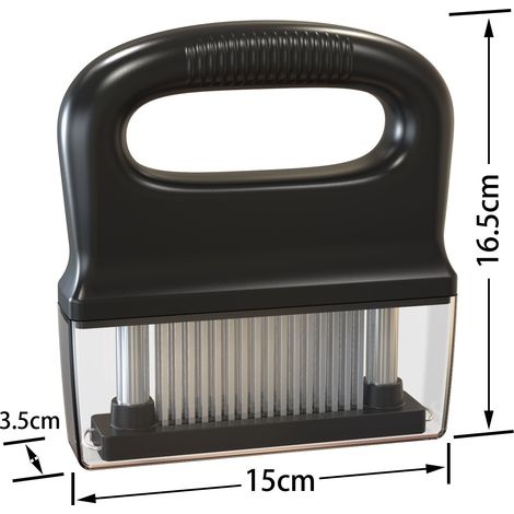 Fleischzartmacher, Ultrascharfer 48-gauge-edelstahl-nadelklingen-zartmacher Mit Reinigungsbürste Für Steak, Hähnchenbrust, Schweinekoteletts, Kutteln