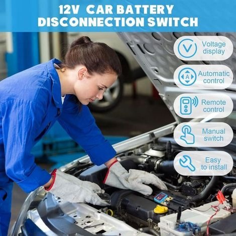 Kabelloser Batterietrenner Mit Fernbedienung, 12v 240a Batterietrenner Mit Digitaler Led-voltmeteranzeige, Abschaltfunktion Und Not-aus-schalter Für Auto, Wohnmobil, Atv, Lkw, Starthilfe