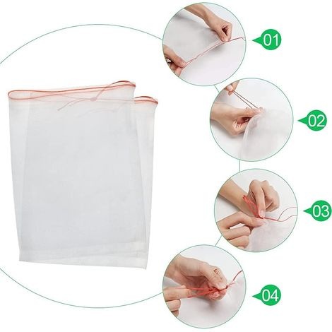 10 X 15 Cm Große Obstschutzbeutel, 50 Stück Traubenschutzbeutel, Insektenschutzbeutel Aus Nylon Zum Schutz Von Pflanzen Und Früchten