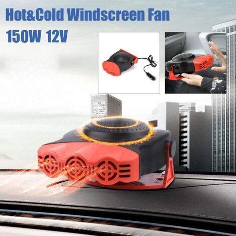 Autoheizung, Autolüfterheizung, 2-in-1-schnellheizung Und -entfroster, 150 W, 12 V, Tragbare Elektronische Autoheizung, Lüfter, Entfroster Und Entfeuchter, Drehbarer Windschutzscheibenentfroster.