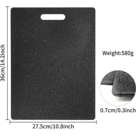Dieses 36 X 27,5 Cm Große Schneidebrett Mit Granitstruktur Ist Bpa-frei, Leicht Zu Reinigen, Antibakteriell, Robust Und Langlebig Und Eignet Sich Für Gemüse, Obst Und Fleisch.