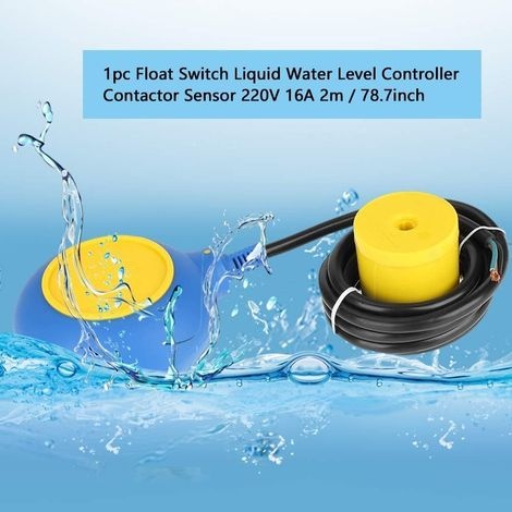 Kabeltyp: Schwimmerschalter - Wasserstandssensor, 1 Stück Schwimmerschalter, Flüssigkeitswasserstandssensor, 220 V 16 A, 2 M / 78,7 Zoll, Für Haushalte, Fabriken Und Bergwerke