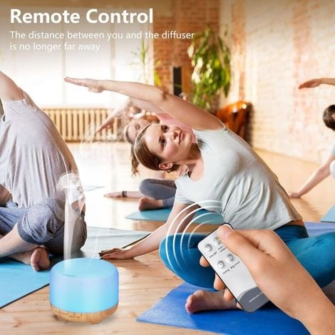 500-ml-aroma-diffusor, Bpa-freier Aroma-diffusor, Leiser Ultraschall-luftbefeuchter Mit Fernbedienung Und Automatischer Abschaltung