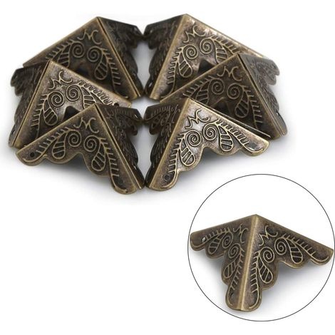 Eckenschützer Aus Metall In Vintage-messingoptik, Eckenschutz Im Antik-stil, 10 Stück (bronze)