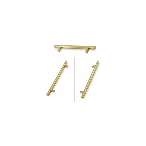 Set Mit 10 Goldenen Möbelgriffen, Goldenen Küchenschrankgriffen, Goldenen Edelstahl-möbelgriffen, 160 Mm Lochabstand