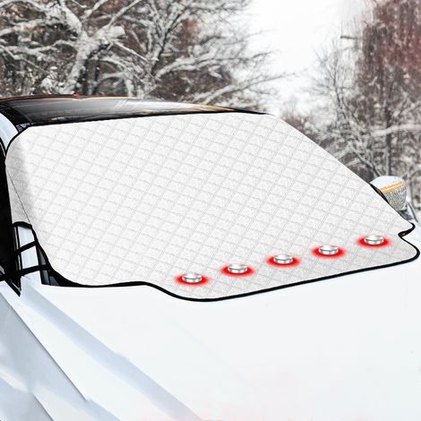 Auto-windschutzscheibenabdeckung, Magnetische Windschutzscheibenabdeckung, Faltbar, Universell Einsetzbar Zum Schutz Vor Frost Und Schnee, 147 X 116 Cm