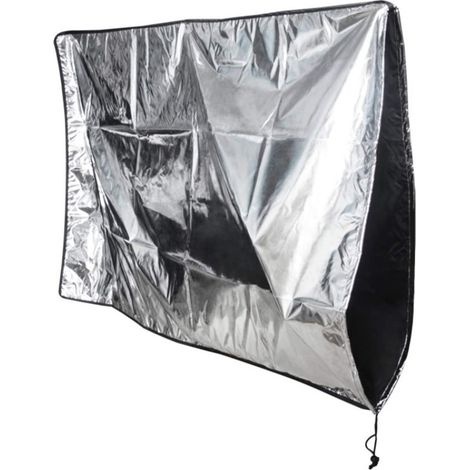 Teleskopdecke, Wasserdichte 420d Teleskopdecke Mit Verstellbarem Kordelzug, Staubdichte Teleskopdecke, 120 X 160 Cm, Silber
