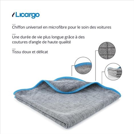 6 X 380 G/m² Mikrofasertücher – Ultra Saugfähig, Weich Und Schonend – Fusselfrei – Poliertuch, Professionelles Auto-mikrofasertuch – 40 X 40 Cm