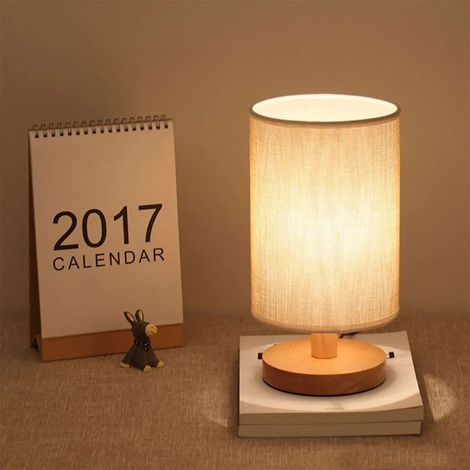 Klassische Schreibtischlampe Aus Holz, Augenschutz, Usb-aufladbar, Zylindrische Form, Leuchte