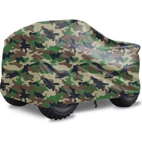 Outdoor-abdeckung Für Quad, Schutzplane Für Camping, Mountainbike, Motorrad, Wasserdicht, Uv-beständig, 210d Tarnmuster, 210 X 120 X 115 Cm