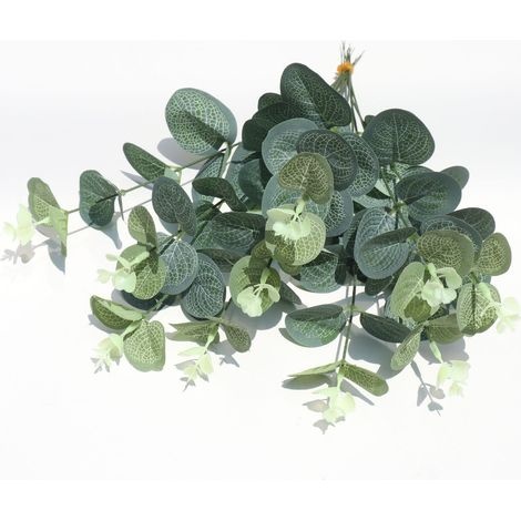 Künstliche Eukalyptusblätter In Silberdollar-optik, Grüne Eukalyptusblätter, Künstliche Eukalyptus-simulation, Grüne Eukalyptusblätter Für Partys, Garten, Heimdekoration, 12 Stück