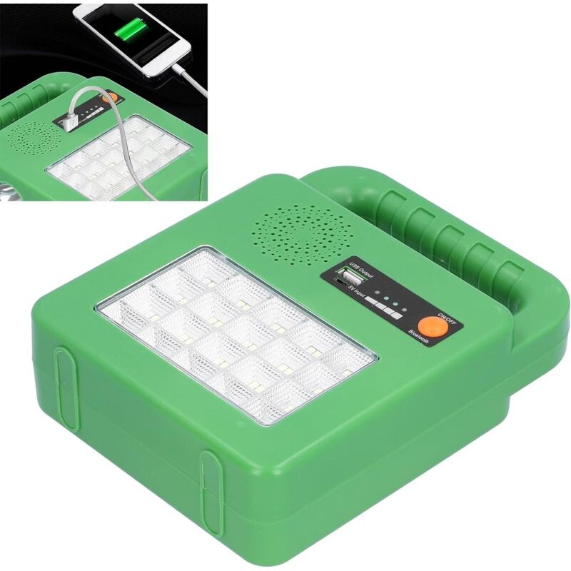Notleuchte – Solar-notleuchte Mit 80 Leds Für Nachtangeln, Outdoor-aktivitäten, Bluetooth-musiklampe, Usb-aufladung