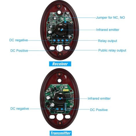 Infrarot-lichtschrankendetektor Abo-20l Mit Einzelstrahl, Automatischer Tür- Und Fenstersensor