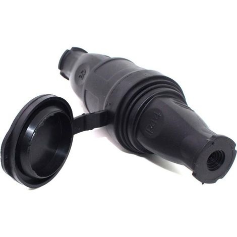 Wasserdichter Eu-gummistecker, Geerdeter Europäischer Stecker Mit Ip44-schutzart Für Diy-netzteile, 16 A 250 V
