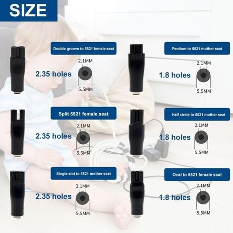 Kompatibles 5v-usb-netzkabel, 5v-rasiererladegerät, 6 Multifunktionale Usb-anschlüsse Für Alle Arten Von Elektrischen Trimmern, Rasierern, Pflegegeräten, Luftreinigern Und Mehr