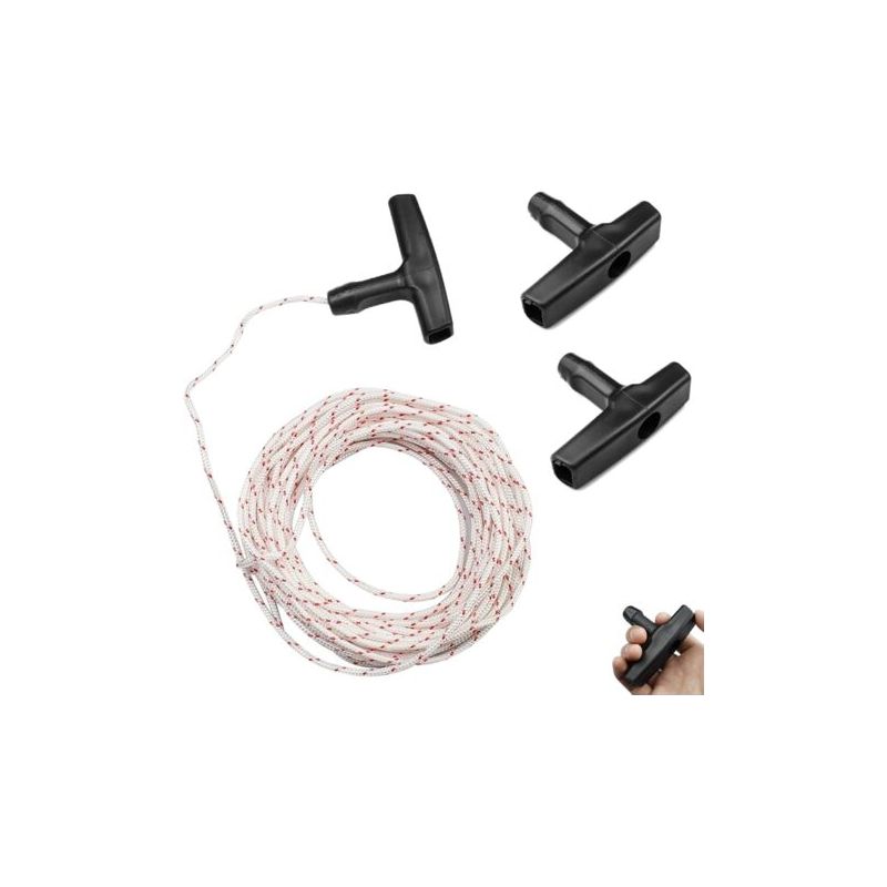 Starthilfeseil, Starthilfegriff Mit Seil, 10 Meter, 3 Mm