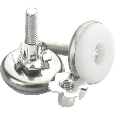 12 Stück M6 Verstellbare Möbelfüße Nivellierfüße Für Tisch Und Stühle, Schraubfüße (28×38cm)
