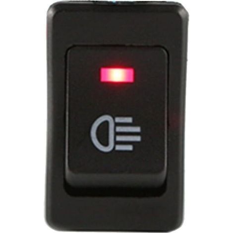 5 X 12v Rote Auto-motorrad-nebelscheinwerfer-wippschalter-druckknopf-led 4-pin Wasserdicht